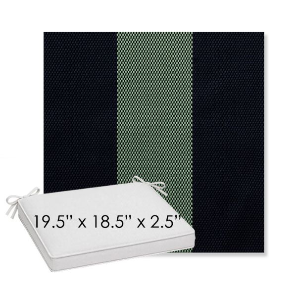 Picture of Rothko Mint Julep | Sunbrella® 19.5" x 18.5" Outdoor Dining Cushion