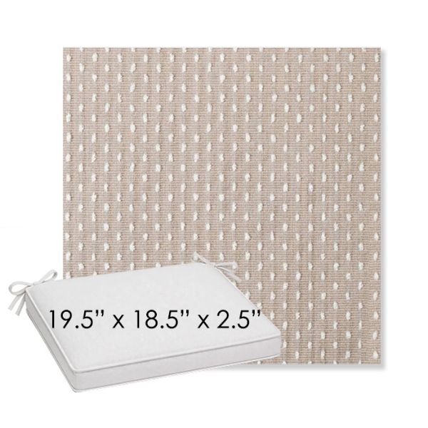 Picture of Royale Silk | Sunbrella® 19.5" x 18.5" Outdoor Dining Cushion