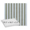 Picture of Sail Away Aloe | Sunbrella® 19.5" x 18.5" Outdoor Dining Cushion