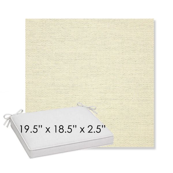 Picture of Sailcloth Sailor | Sunbrella® 19.5" x 18.5" Outdoor Dining Cushion