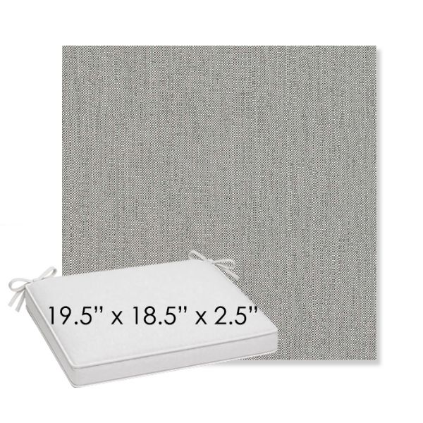 Picture of Savane Nimbus | Sunbrella® 19.5" x 18.5" Outdoor Dining Cushion