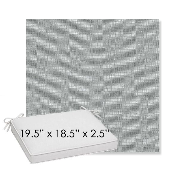 Picture of Savane Whisper | Sunbrella® 19.5" x 18.5" Outdoor Dining Cushion