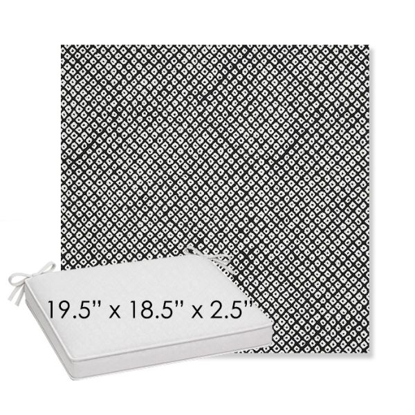Picture of Shibori Classic | Sunbrella® 19.5" x 18.5" Outdoor Dining Cushion