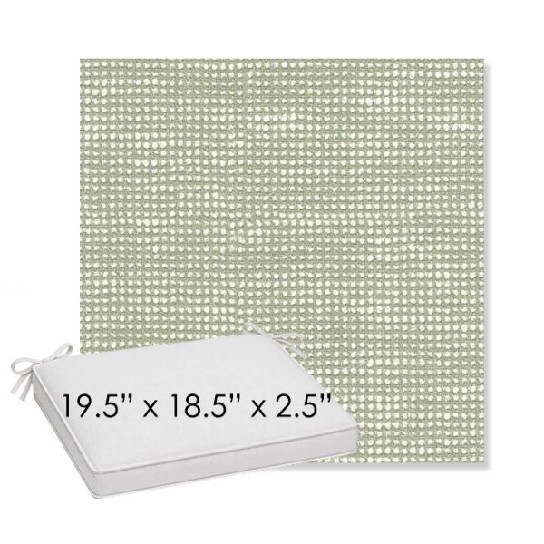 Picture of Slow Spirea | Sunbrella® 19.5" x 18.5" Outdoor Dining Cushion