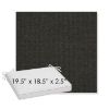 Picture of Spectrum Carbon | Sunbrella® 19.5" x 18.5" Outdoor Dining Cushion