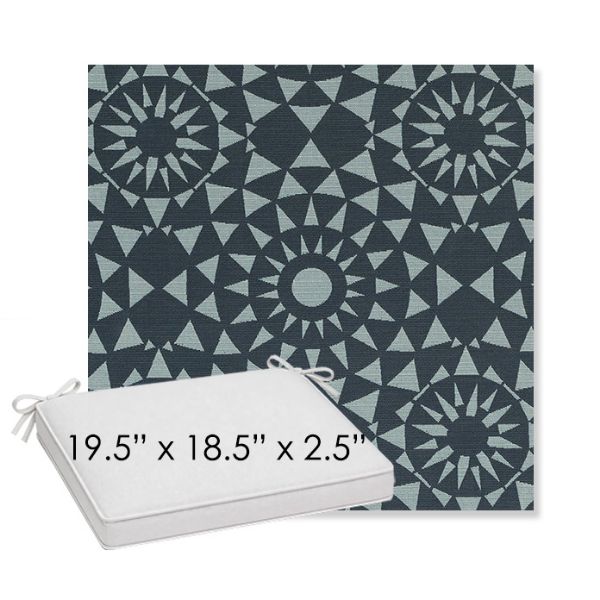 Picture of Sundial Sailboat | Sunbrella® 19.5" x 18.5" Outdoor Dining Cushion