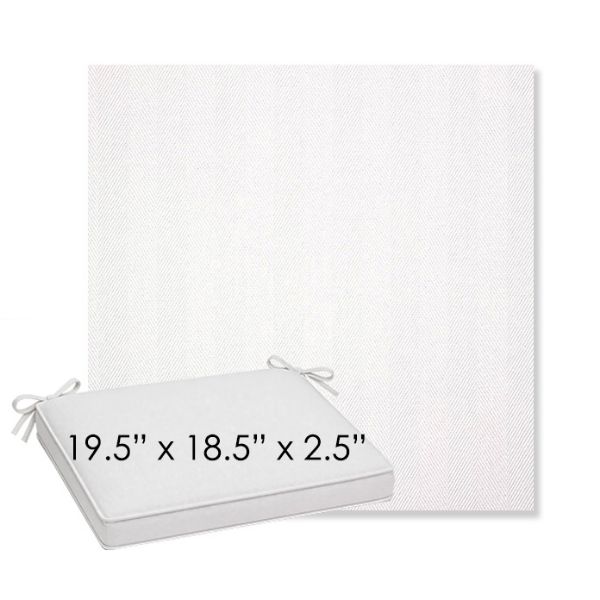 Picture of Switch Salt | Sunbrella® 19.5" x 18.5" Outdoor Dining Cushion