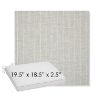 Picture of Ticking Fog | Sunbrella® 19.5" x 18.5" Outdoor Dining Cushion