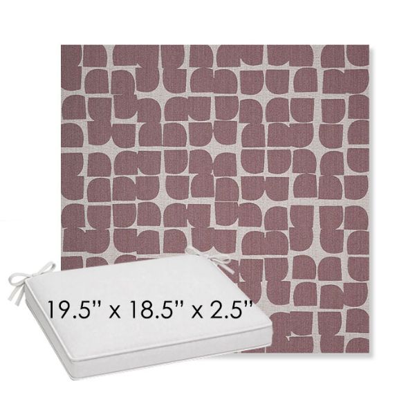 Picture of Toggle Aster | Sunbrella® 19.5" x 18.5" Outdoor Dining Cushion