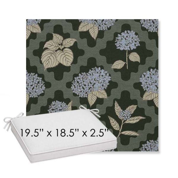 Picture of Trellis Topiary | Sunbrella® 19.5" x 18.5" Outdoor Dining Cushion