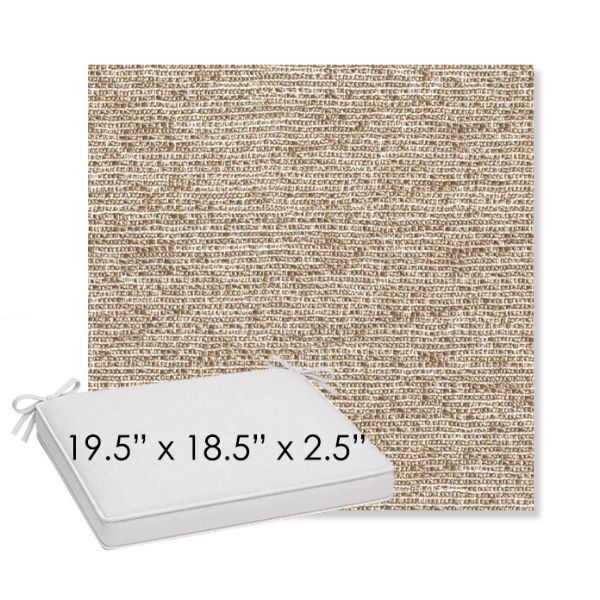 Picture of Tundra Rye | Sunbrella® 19.5" x 18.5" Outdoor Dining Cushion