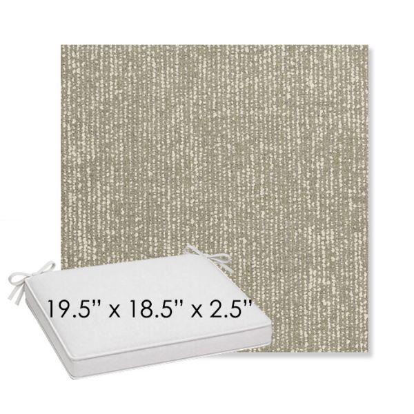 Picture of Vista Seasalt | Sunbrella® 19.5" x 18.5" Outdoor Dining Cushion