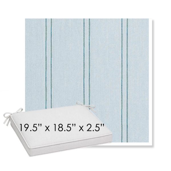 Picture of Wayward Sky | Sunbrella® 19.5" x 18.5" Outdoor Dining Cushion