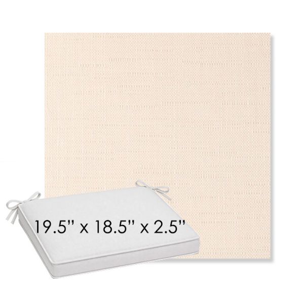 Picture of Willa Cream | Sunbrella® 19.5" x 18.5" Outdoor Dining Cushion