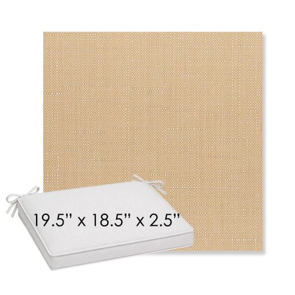 Picture of Willa Toast | Sunbrella® 19.5" x 18.5" Outdoor Dining Cushion