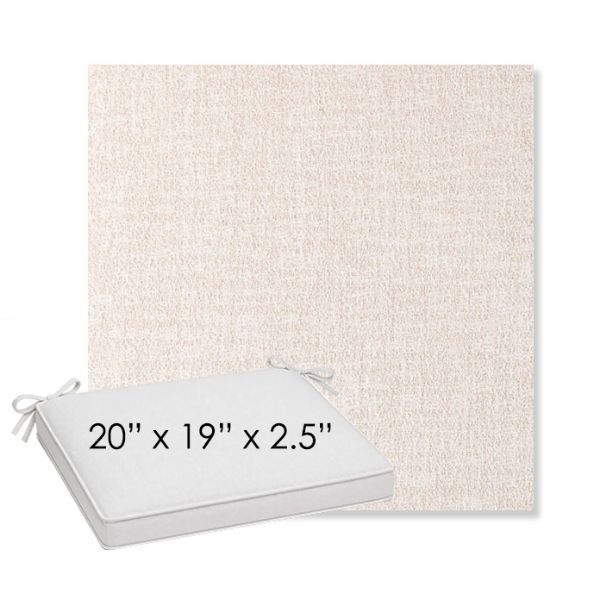 Picture of Abstraction Parchment | Sunbrella® 20" x 19" Outdoor Dining Cushion