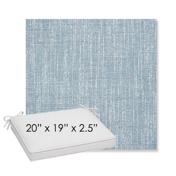 Picture of Adena Celeste | Sunbrella® 20" x 19" Outdoor Dining Cushion