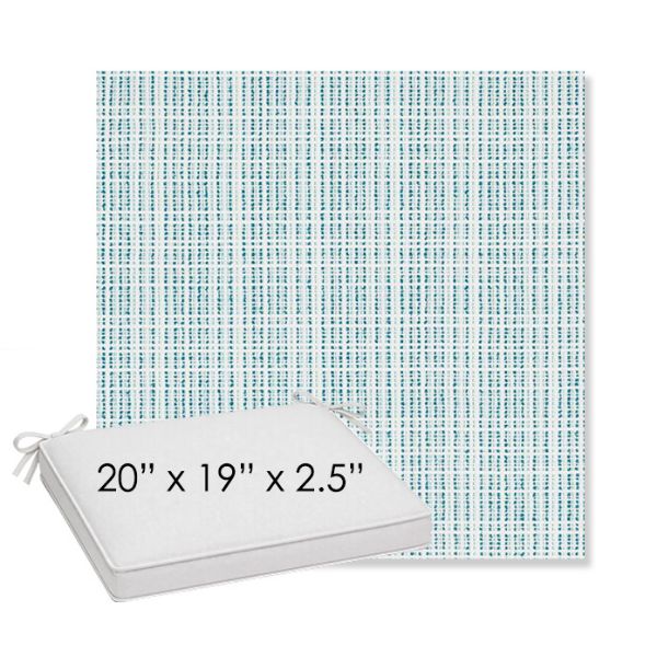 Picture of Benson Lagoon | Sunbrella® 20" x 19" Outdoor Dining Cushion