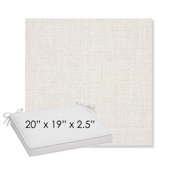 Picture of Bliss Linen | Sunbrella® 20" x 19" Outdoor Dining Cushion