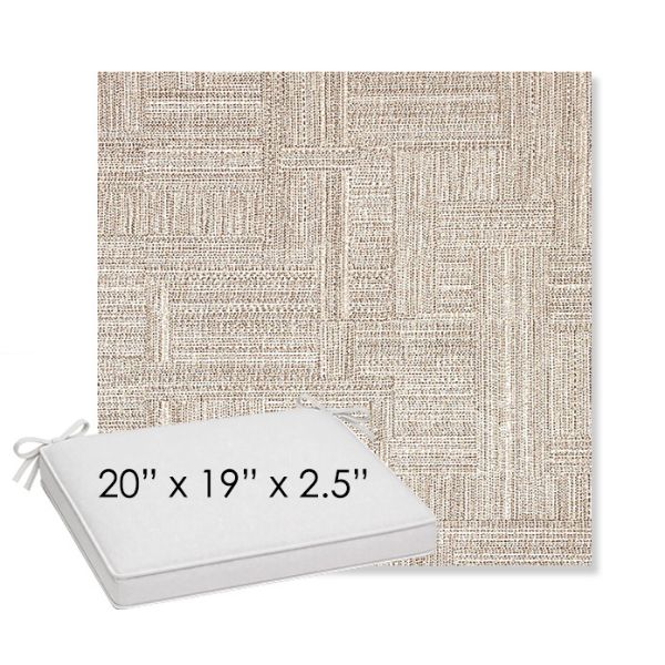 Picture of Boro Walnut | Sunbrella® 20" x 19" Outdoor Dining Cushion