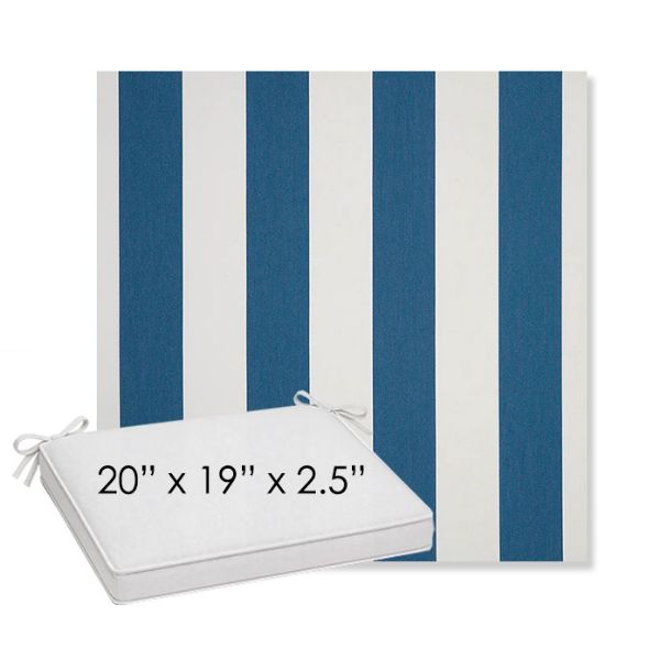 Picture of Cabana Regatta | Sunbrella® 20" x 19" Outdoor Dining Cushion