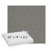 Picture of Canvas Charcoal | Sunbrella® 20" x 19" Outdoor Dining Cushion