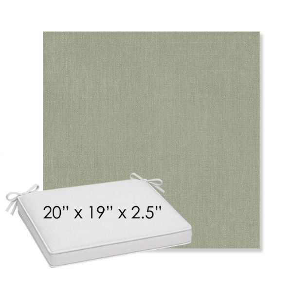 Picture of Canvas Seasalt | Sunbrella® 20" x 19" Outdoor Dining Cushion