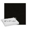 Picture of Canvas Sooty | Sunbrella® 20" x 19" Outdoor Dining Cushion