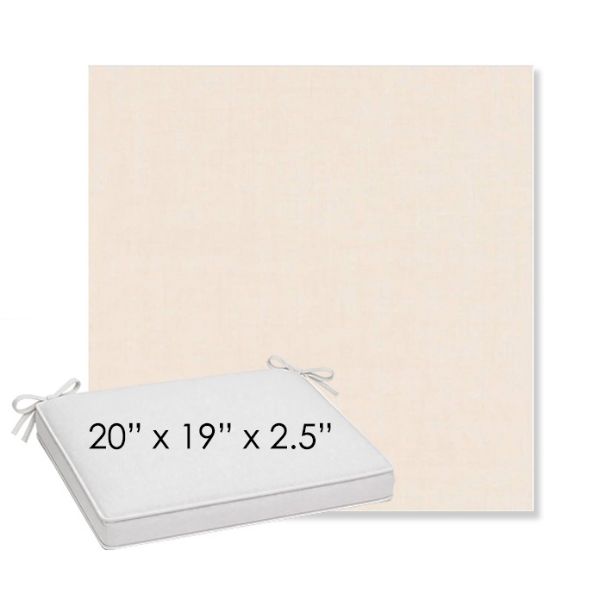 Picture of Cast Bisque | Sunbrella® 20" x 19" Outdoor Dining Cushion