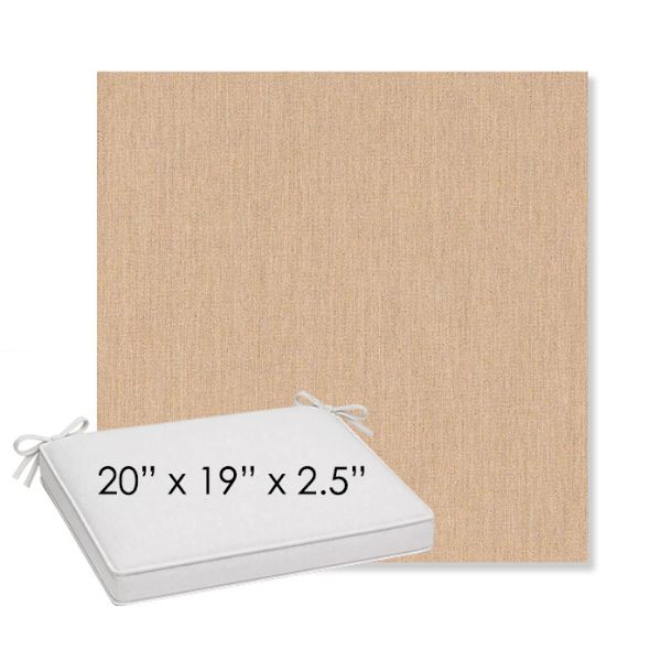 Picture of Cast Sand | Sunbrella® 20" x 19" Outdoor Dining Cushion