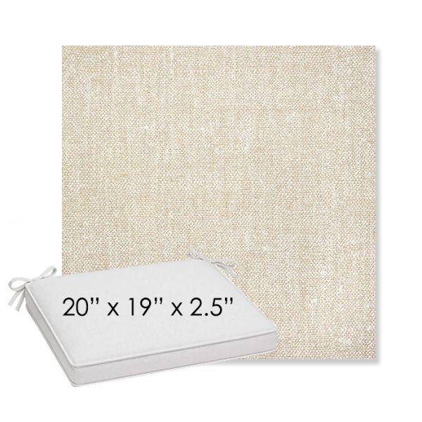 Picture of Chartres Cloud | Sunbrella® 20" x 19" Outdoor Dining Cushion