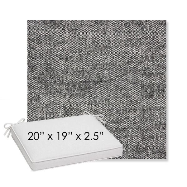 Picture of Chartres Granite | Sunbrella® 20" x 19" Outdoor Dining Cushion