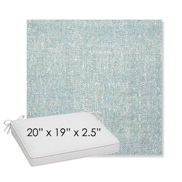 Picture of Chartres Opal | Sunbrella® 20" x 19" Outdoor Dining Cushion