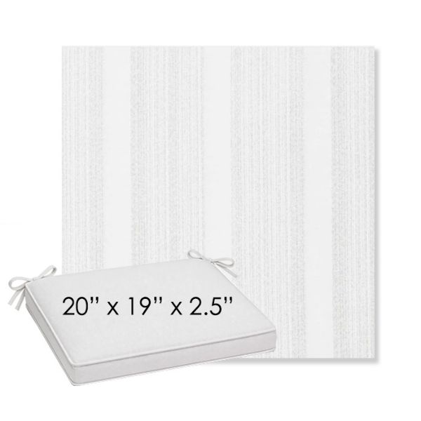 Picture of Compose Linen | Sunbrella® 20" x 19" Outdoor Dining Cushion