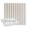 Picture of Costa Nickel | Sunbrella® 20" x 19" Outdoor Dining Cushion