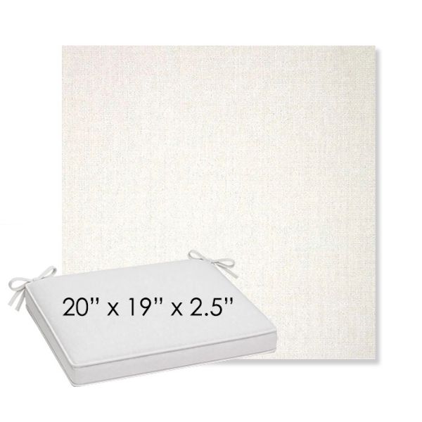 Picture of Crush Snow | Sunbrella® 20" x 19" Outdoor Dining Cushion