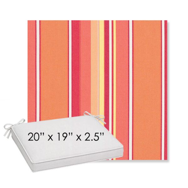 Picture of Dolce Mango | Sunbrella® 20" x 19" Outdoor Dining Cushion