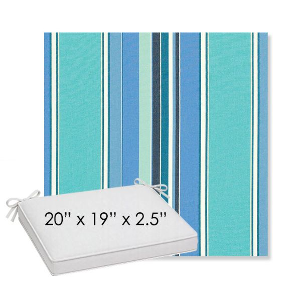 Picture of Dolce Oasis | Sunbrella® 20" x 19" Outdoor Dining Cushion