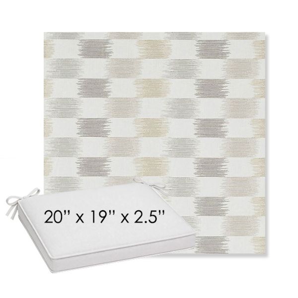 Picture of Dream Dune | Sunbrella® 20" x 19" Outdoor Dining Cushion