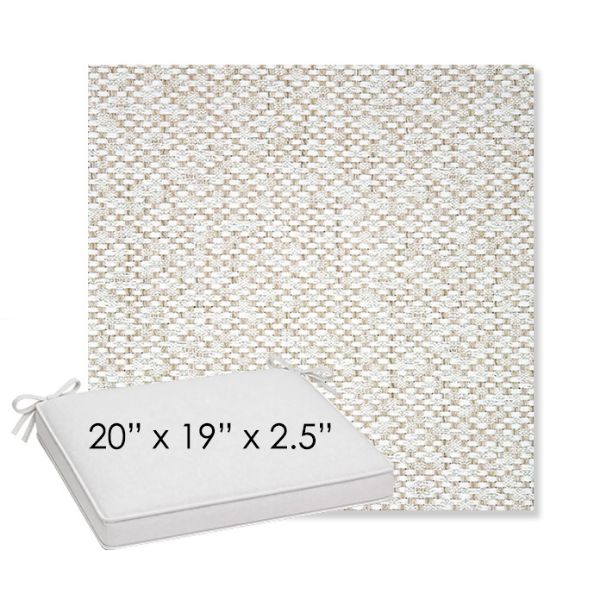 Picture of Dumont Stucco | Sunbrella® 20" x 19" Outdoor Dining Cushion