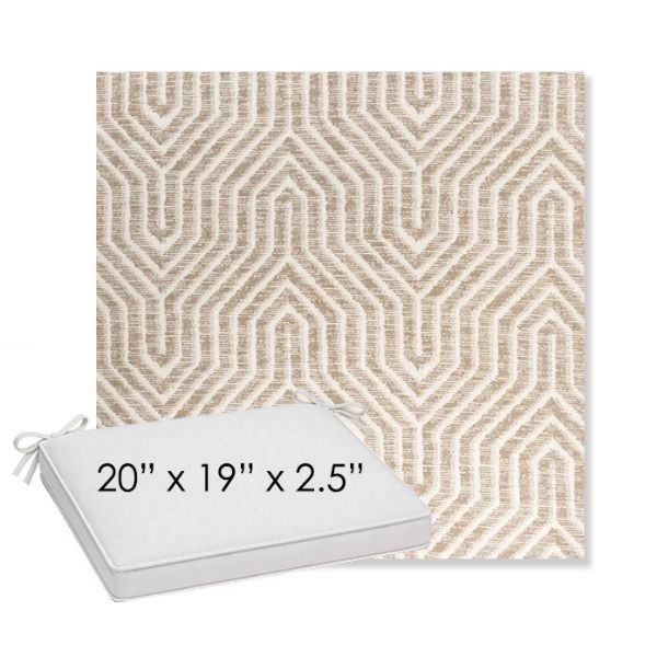 Picture of Etna Dune | Sunbrella® 20" x 19" Outdoor Dining Cushion