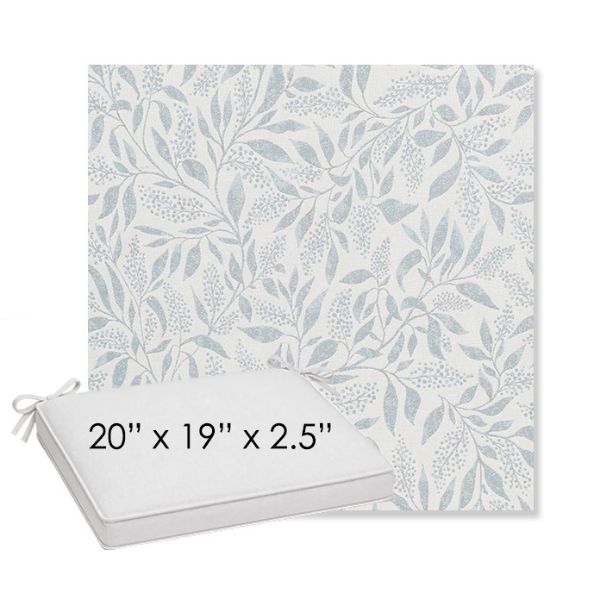 Picture of Exquisite Mist | Sunbrella® 20" x 19" Outdoor Dining Cushion