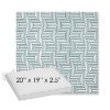 Picture of Key Figure Twilight | Sunbrella® 20" x 19" Outdoor Dining Cushion