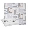 Picture of Labyrinth Cloud | Sunbrella® 20" x 19" Outdoor Dining Cushion