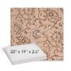 Picture of Martha Floral Dogwood | Sunbrella® 20" x 19" Outdoor Dining Cushion