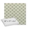 Picture of Mend Juniper | Sunbrella® 20" x 19" Outdoor Dining Cushion