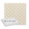 Picture of Mend Saffron | Sunbrella® 20" x 19" Outdoor Dining Cushion