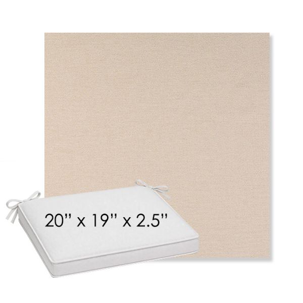 Picture of Nuance Eggshell | Sunbrella® 20" x 19" Outdoor Dining Cushion