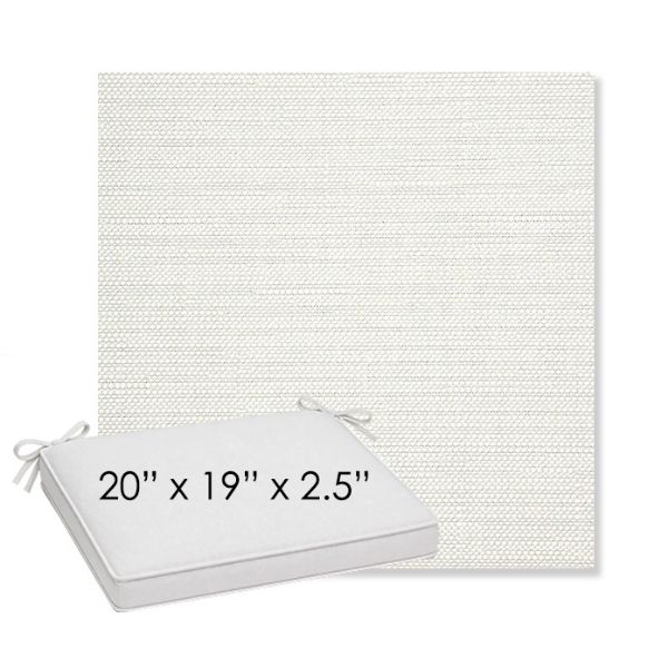 Picture of Piazza Cloud | Sunbrella® 20" x 19" Outdoor Dining Cushion