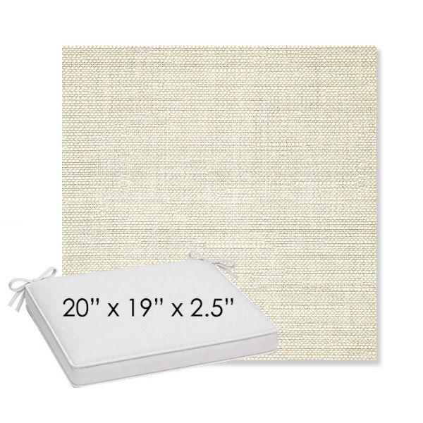 Picture of Piazza Vapor | Sunbrella® 20" x 19" Outdoor Dining Cushion